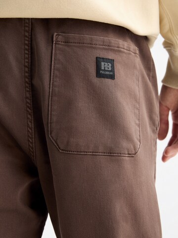 Effilé Pantalon Pull&Bear en marron