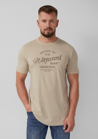 s.Oliver T-Shirt in Beige: Vorderseite
