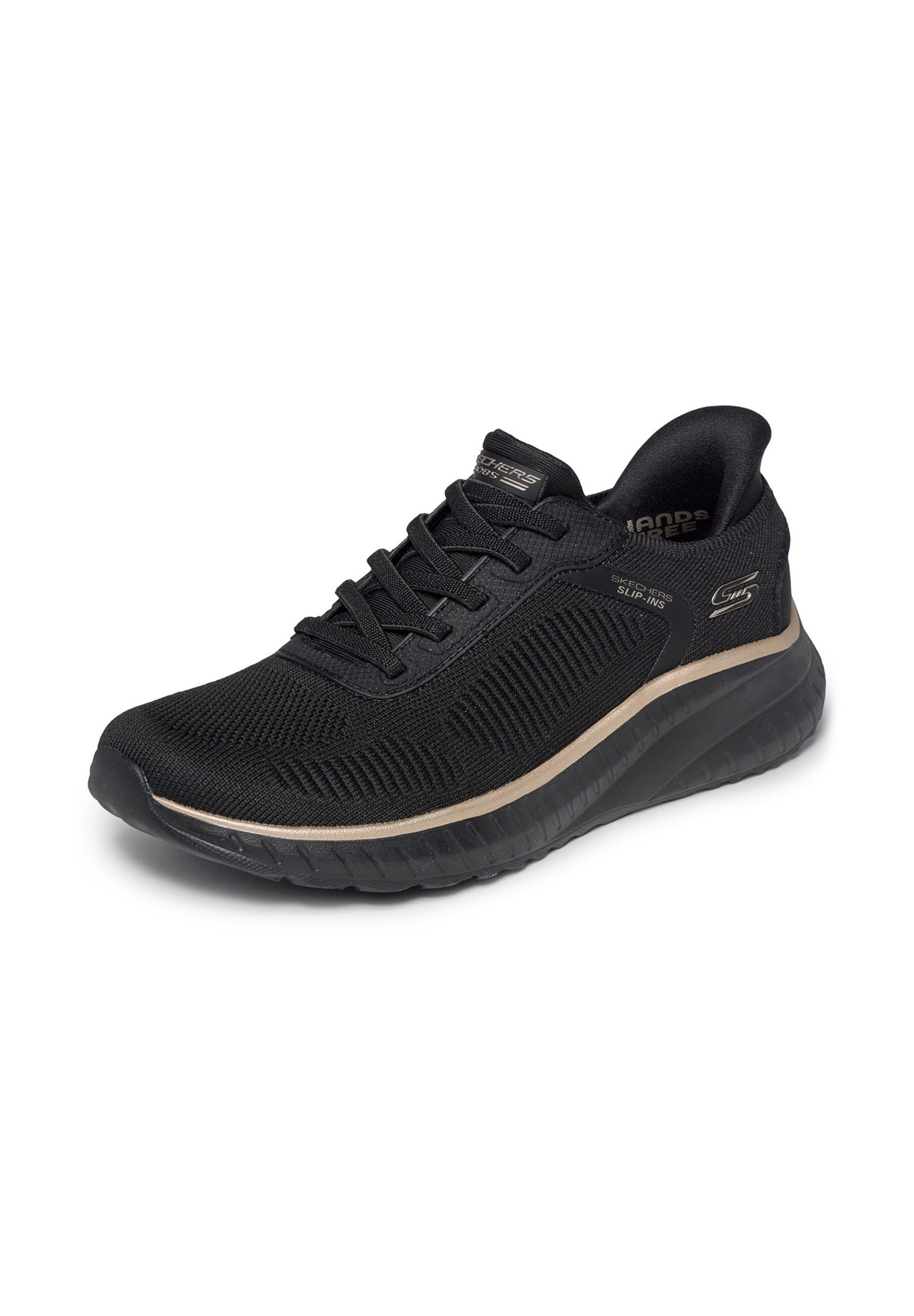 Slip on 'BOBS SQUAD CHAOS - CURRENT MU' SKECHERS en noir : devant