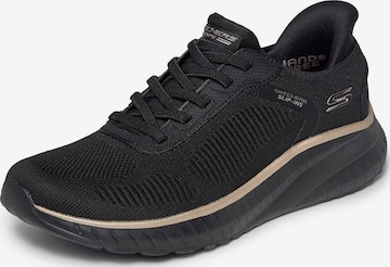 Slip on 'BOBS SQUAD CHAOS - CURRENT MU' SKECHERS en noir : devant