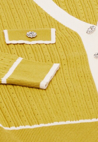 NALLY Knit Cardigan in Yellow