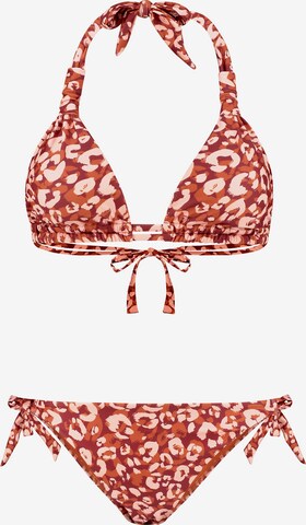 Shiwi Triangel Bikini 'Bibi' in Braun: predná strana