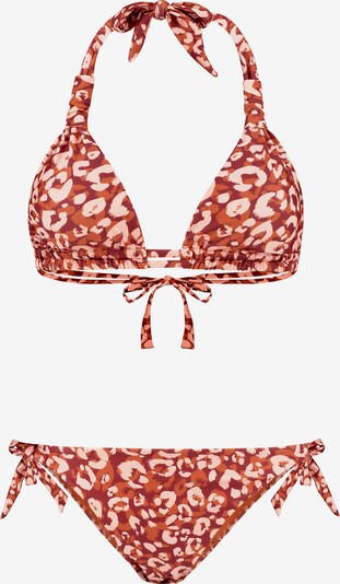 Shiwi Bikini 'Bibi' en beige / marron / rouge foncé, Vue avec produit