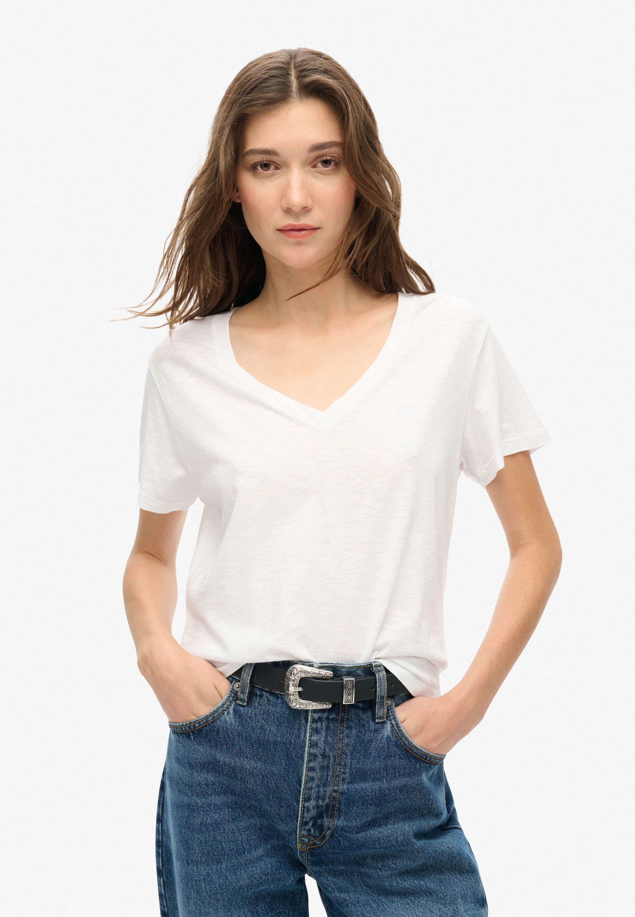 Superdry - Camiseta 'Studios' en blanco: frente