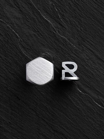 REYTEL - Pendientes 'HEXAGON' en plata