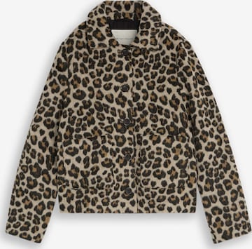 TOM TAILOR Wolljacke mit Leo-Muster in Beige: Vorderseite