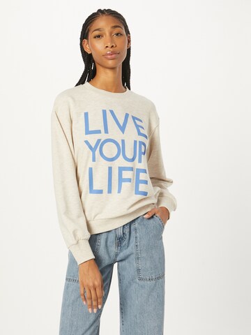 Kaffe Sweatshirt 'Illa' in Beige: front