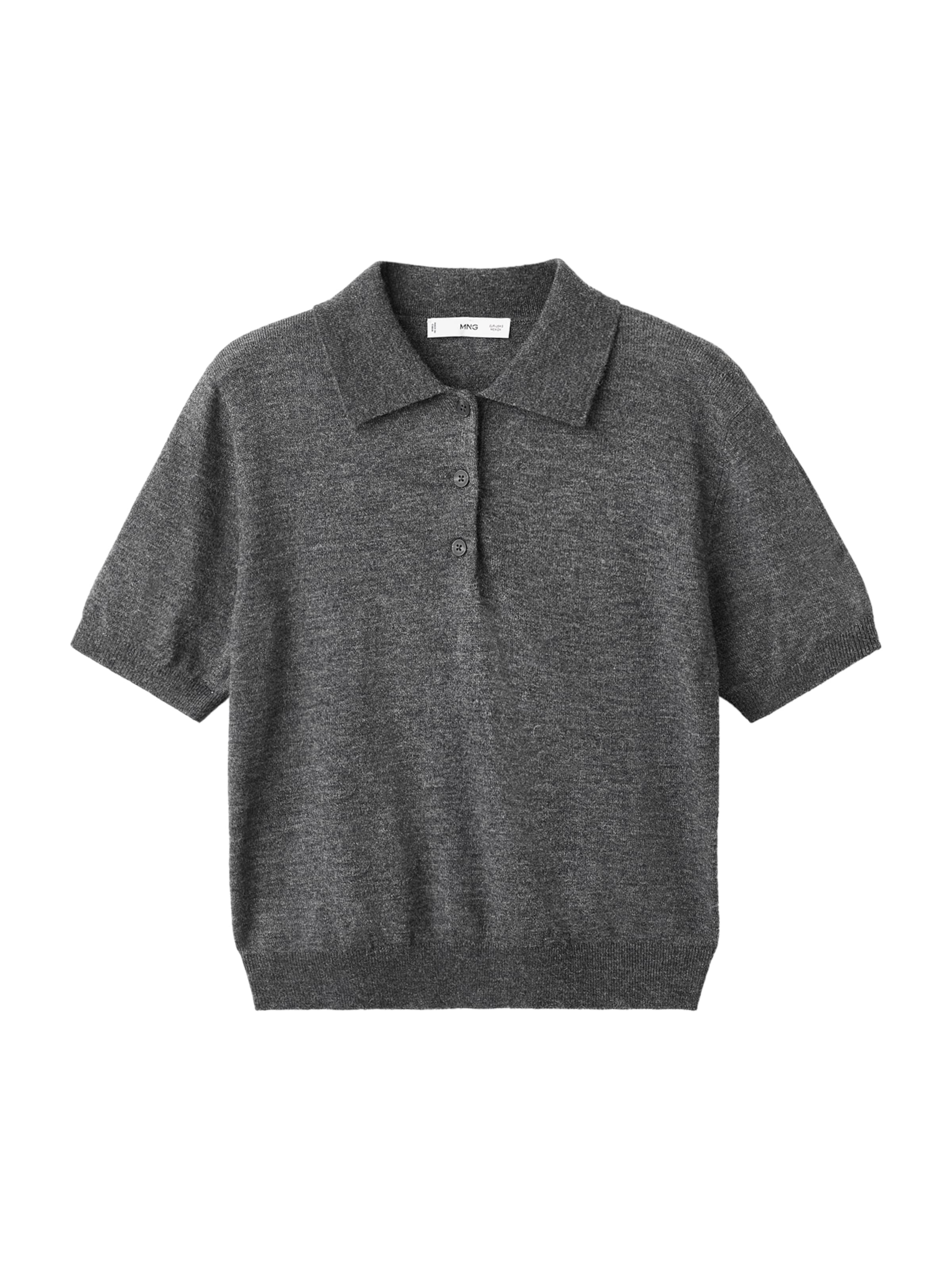 MANGO Trui 'ACADEMIA' in Grijs: voorkant