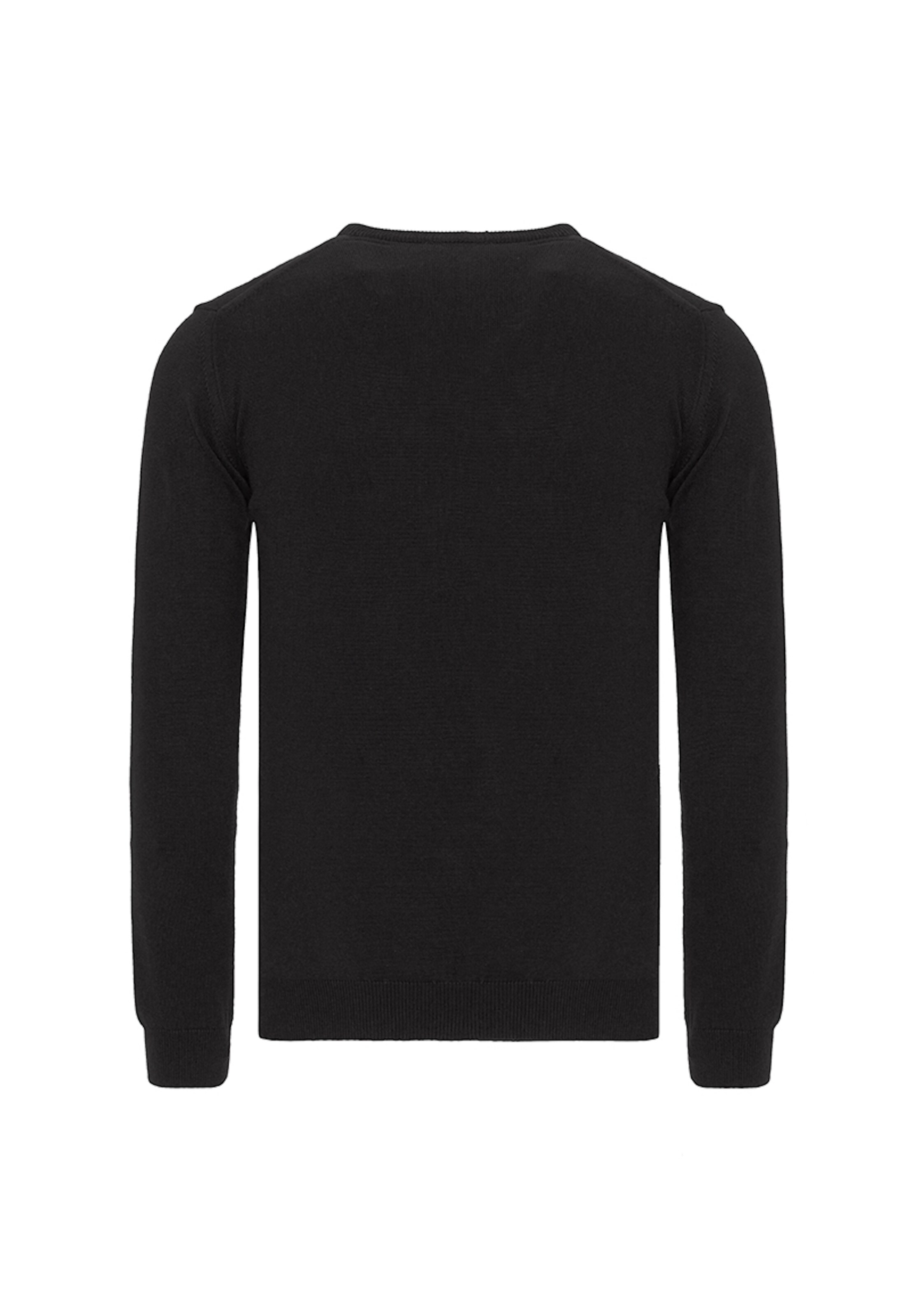 Jimmy Sanders Pullover in Schwarz: Vorderseite
