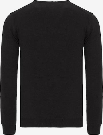 Pullover di Jimmy Sanders in nero: frontale