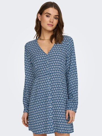 Robe-chemise 'Nova Life' ONLY en bleu : devant