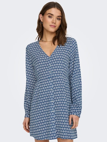 ONLY Košilové šaty 'Nova Life' – modrá: přední strana