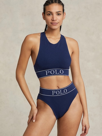 Polo Ralph Lauren Slip ' High Waist Brief ' in Blauw