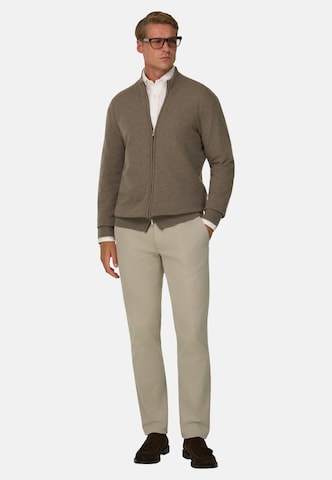 Boggi Milano Gebreid vest in Bruin