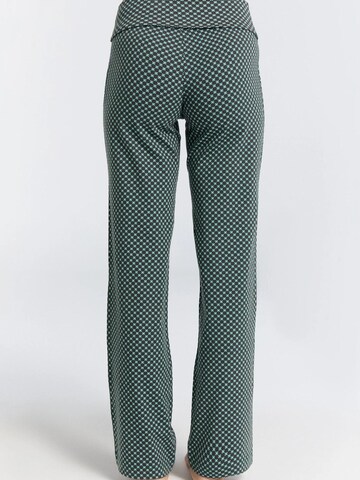 Leela COTTON Wide Leg Hose 'Damen Bio-Baumwoll Komforthose'‌‌‌‌‌‌ in Grün