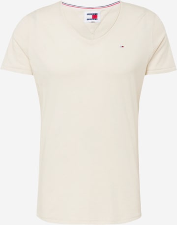 Tommy Jeans - Ajuste regular Camiseta 'JASPE' en beige: frente