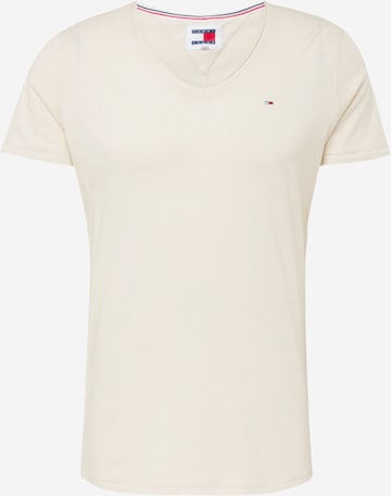 Coupe regular T-Shirt 'JASPE' Tommy Jeans en beige : devant