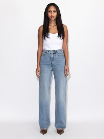 Dr. Denim Regular Jeans 'Echo High Straight' in Blauw