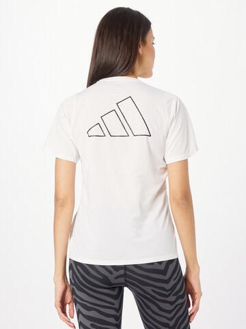 T-shirt fonctionnel 'Run Icons' ADIDAS PERFORMANCE en blanc : devant