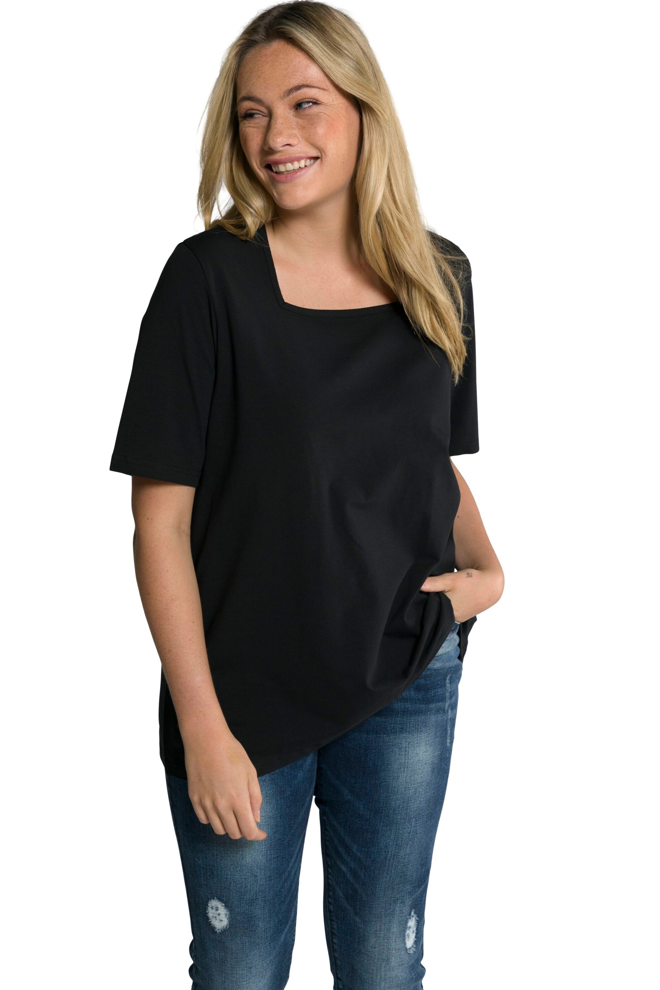 Ulla Popken Shirt '807286' in Black: front