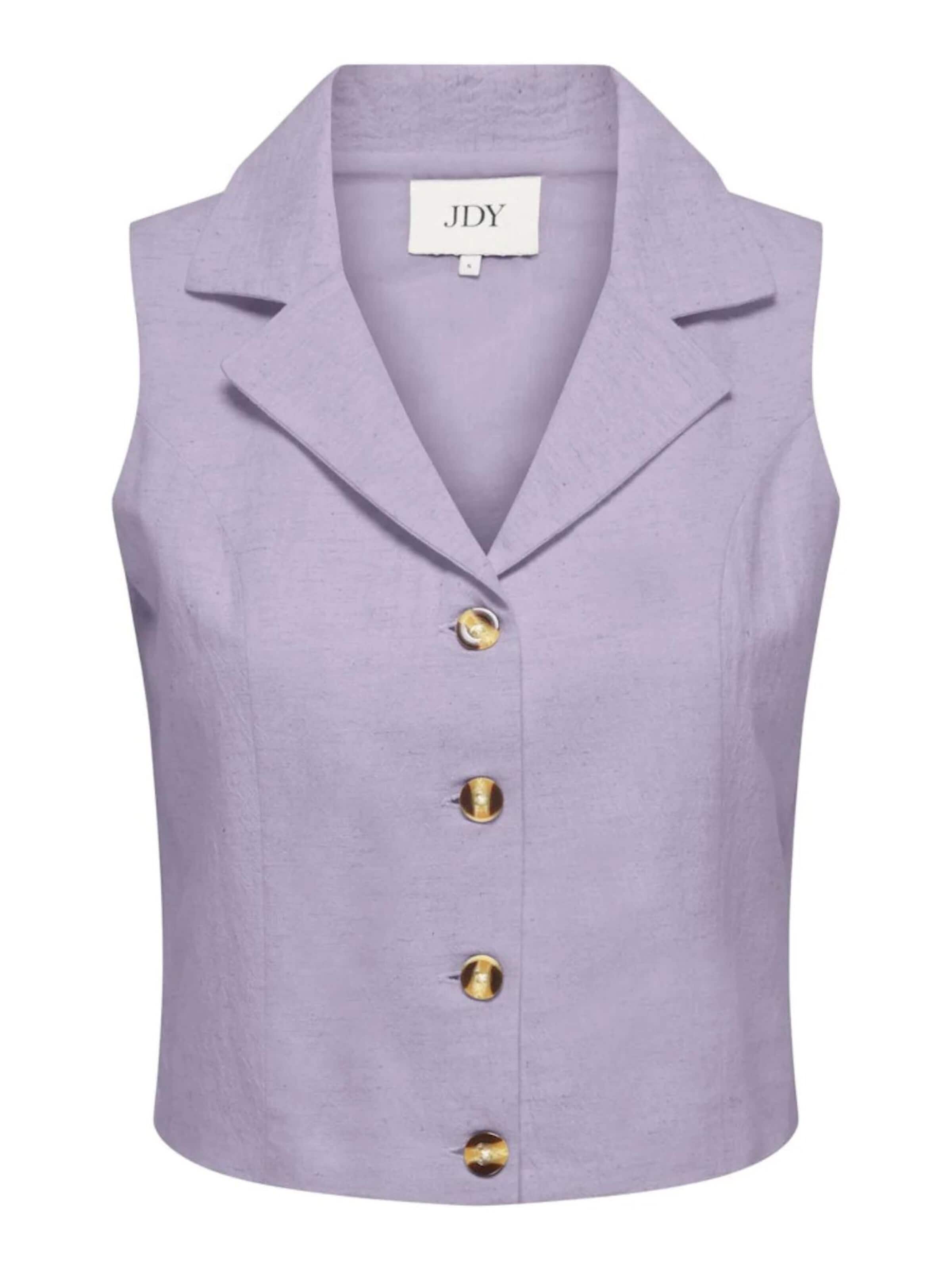 JDY Bodywarmer 'JDYMILAN LINEN WAISTCOAT' in Lila: voorkant