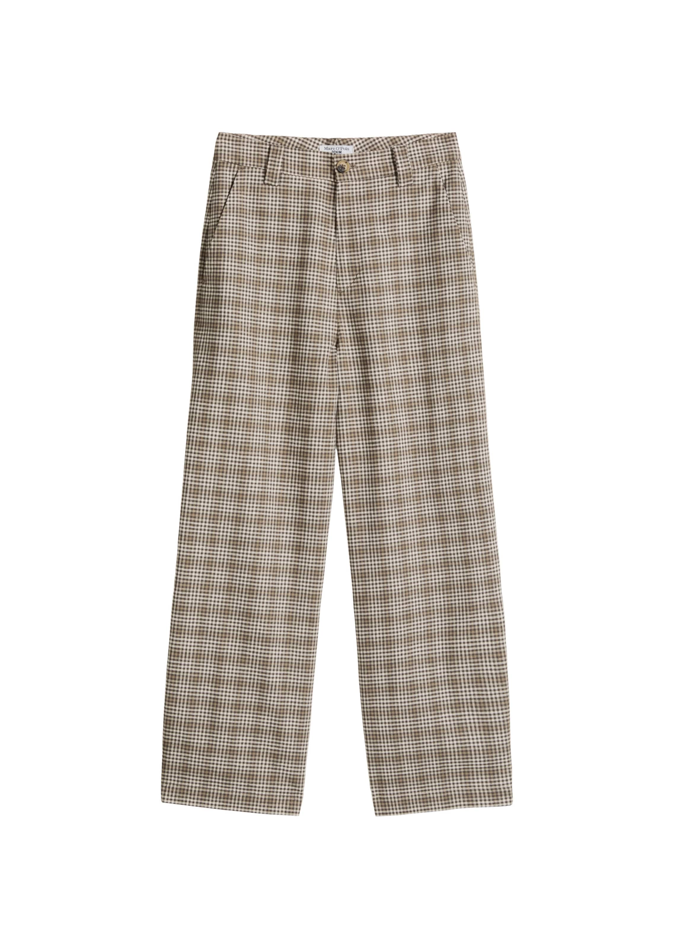 Marc O'Polo DENIM Baggy Hose in Braun: Vorderseite
