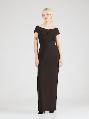 Rochie de seară de la Lauren Ralph Lauren pe negru: față