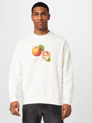 Liu Jo Uomo Sweatshirt in Wit: voorkant