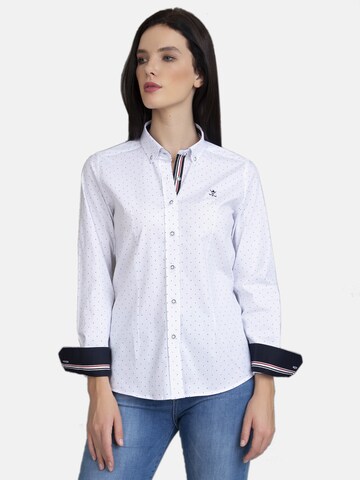 Camicia da donna 'Derry' di Sir Raymond Tailor in bianco: frontale