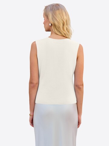 Imily Bela Gebreide bodywarmer in Wit