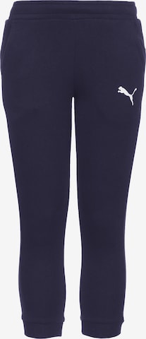 PUMA Tapered Workout Pants in Blue: front