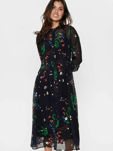 NÜMPH Blousejurk 'NUKYNDALL' in Zwart: voorkant