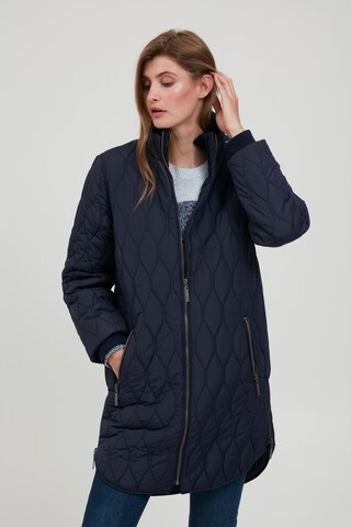 Fransa Between-Seasons Coat 'FRBAQUILT' in Blue: front