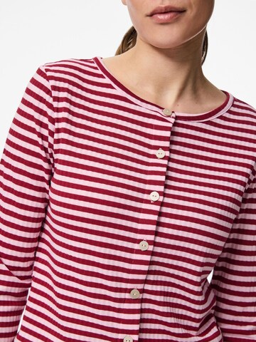 PIECES Strickjacke 'PCLaya' in Rot