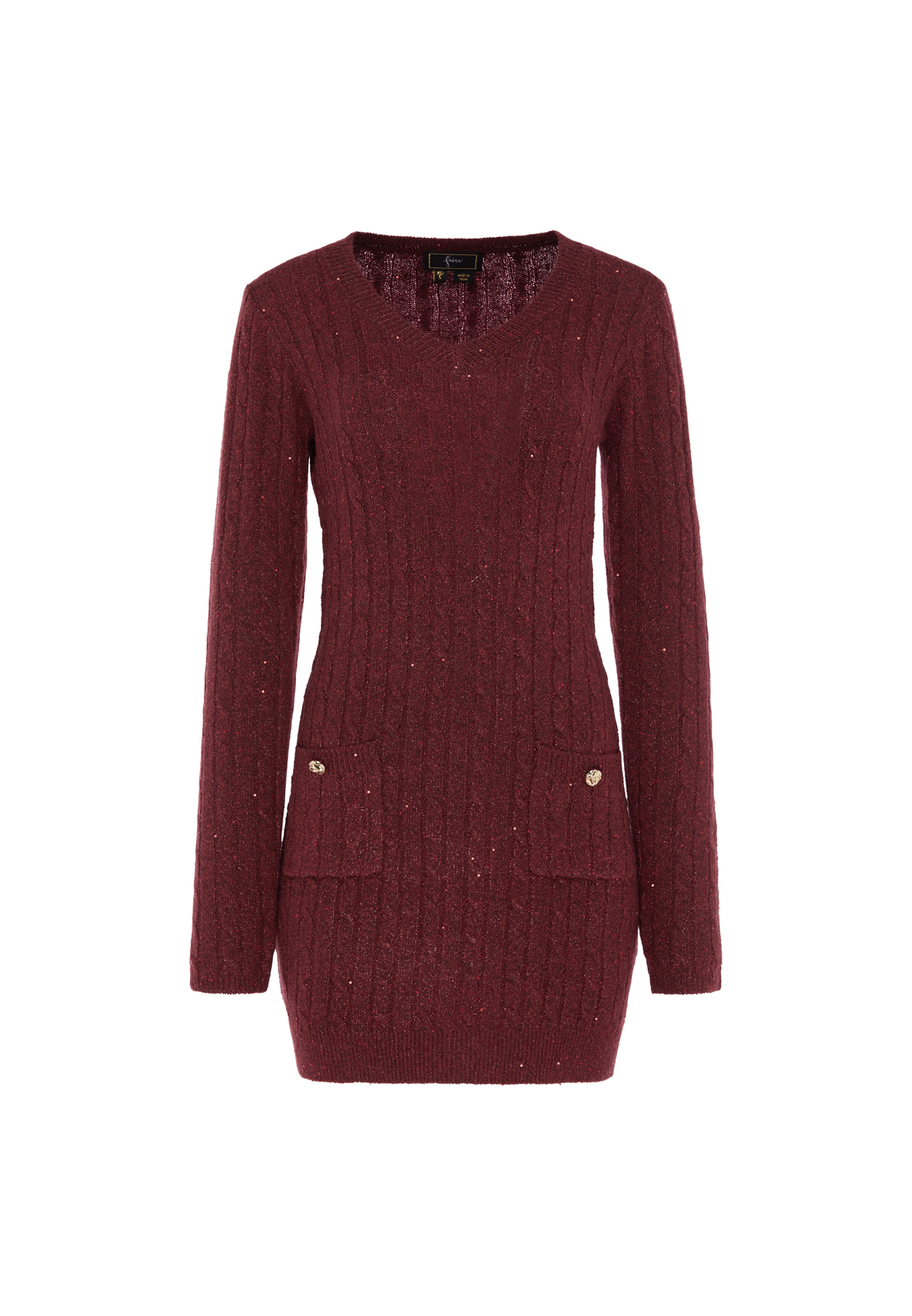 faina Dress in Red: front