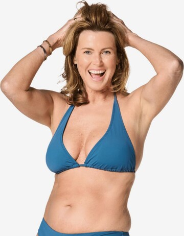 Moodies Undies Triangle Bikini top in Green: front