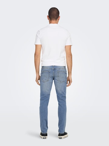 Coupe slim Jean 'Loom' Only & Sons en bleu