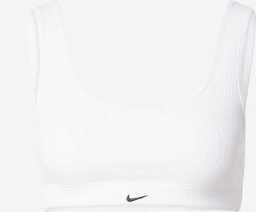 NIKE Korzetová Sportovní podprsenka 'ALATE' – bílá: přední strana