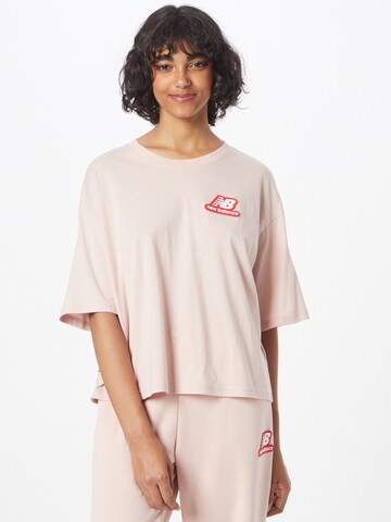 new balance T- Shirt in Pink: predná strana