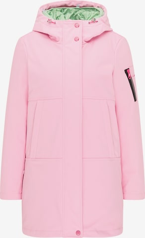 Manteau d’hiver MYMO en rose : devant