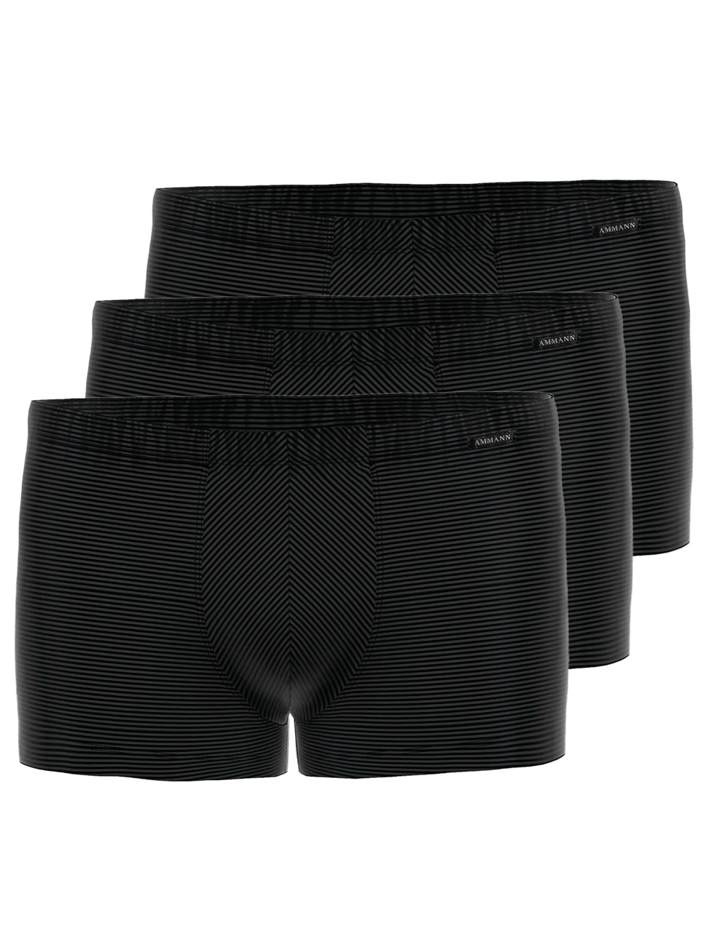 Ammann Boxer shorts 'Cotton & More' in Black: front