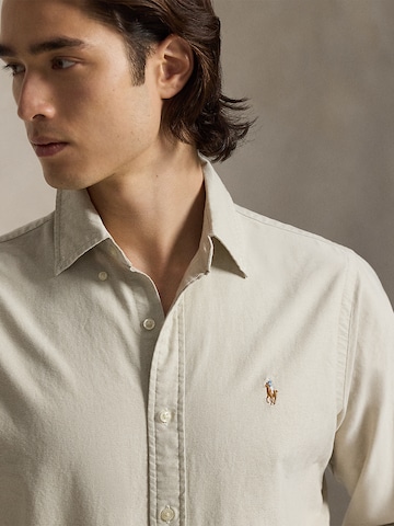 Polo Ralph Lauren Slim fit Button Up Shirt in Beige