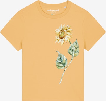Maglietta ' Sonnenblume ' di Watapparel in giallo: frontale