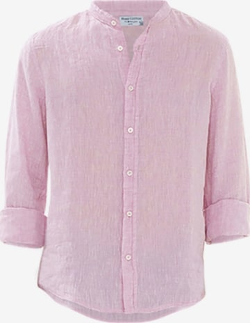 Coupe slim Chemise Haris Cotton en rose : devant