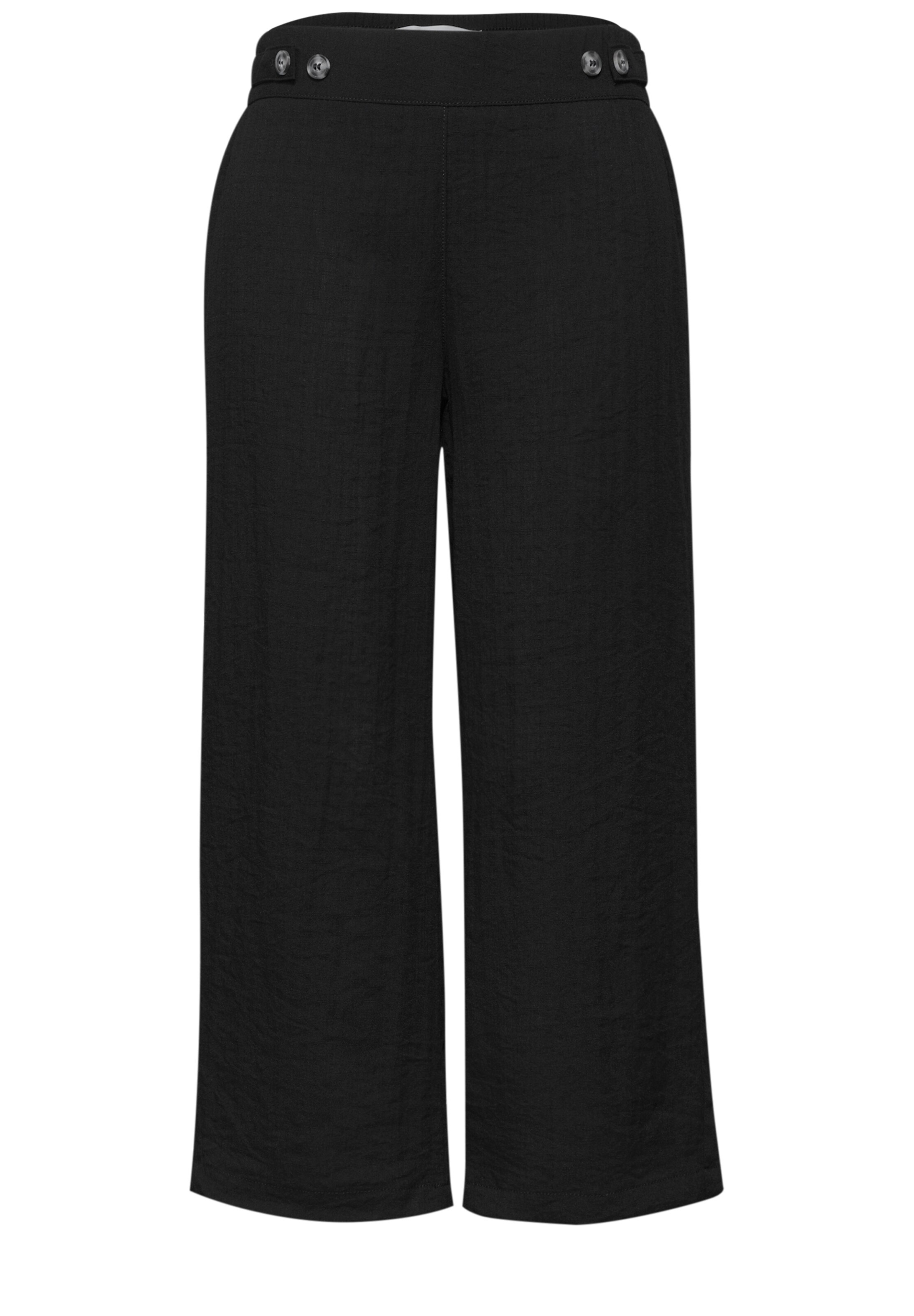 Street One Studio Pants in Black: front