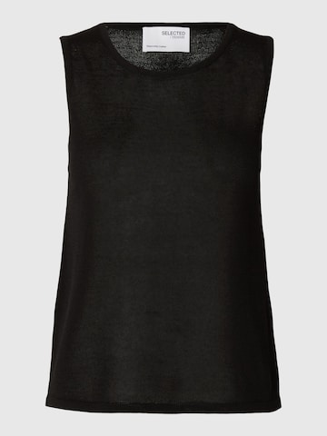 SELECTED FEMME Knitted Top in Black