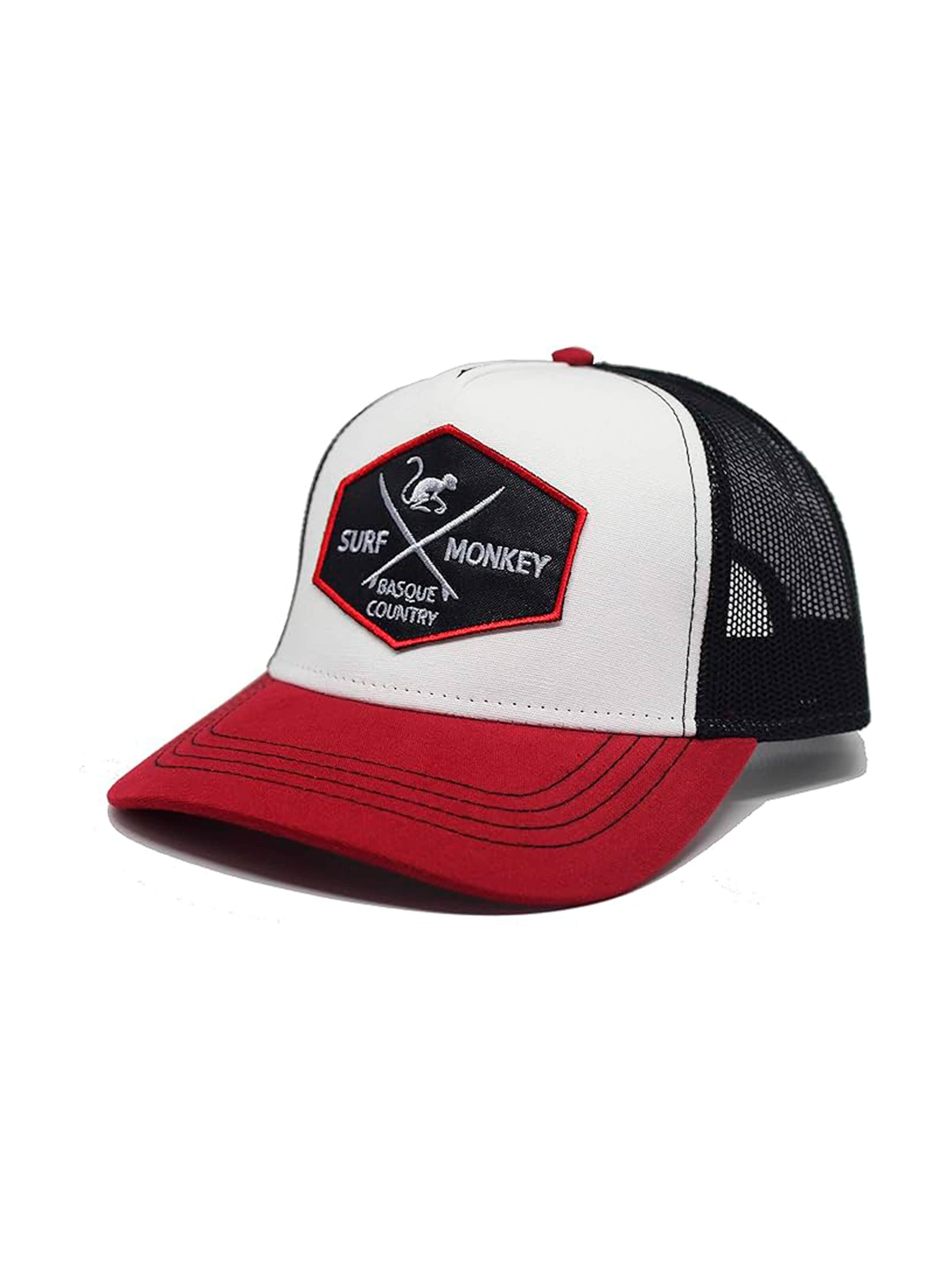 Casquette de sport Surf Monkey en rouge : devant