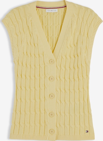 TOMMY HILFIGER Kötött mellény - sárga: elől