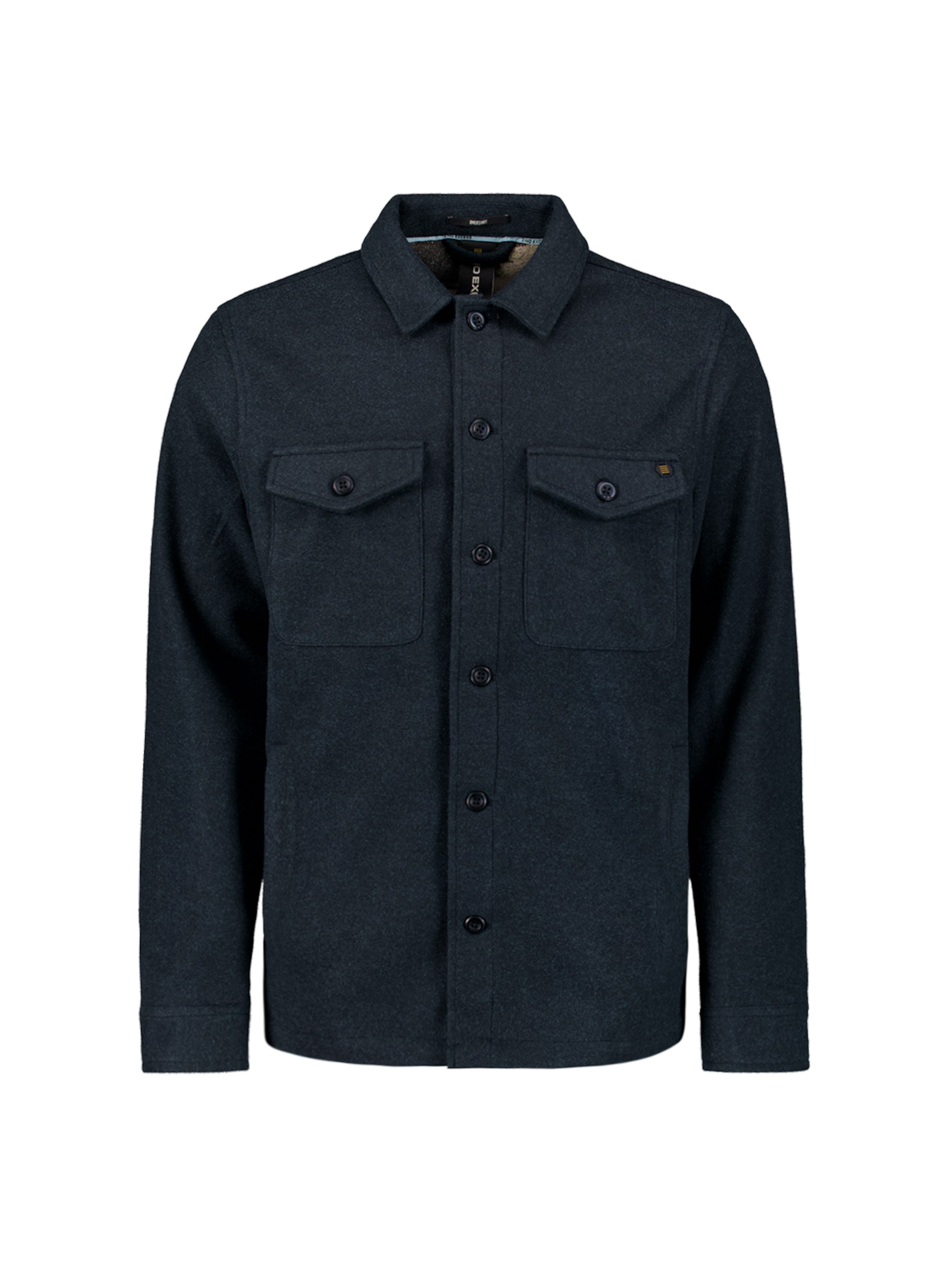 No Excess Regular fit Button Up Shirt in Blue: front