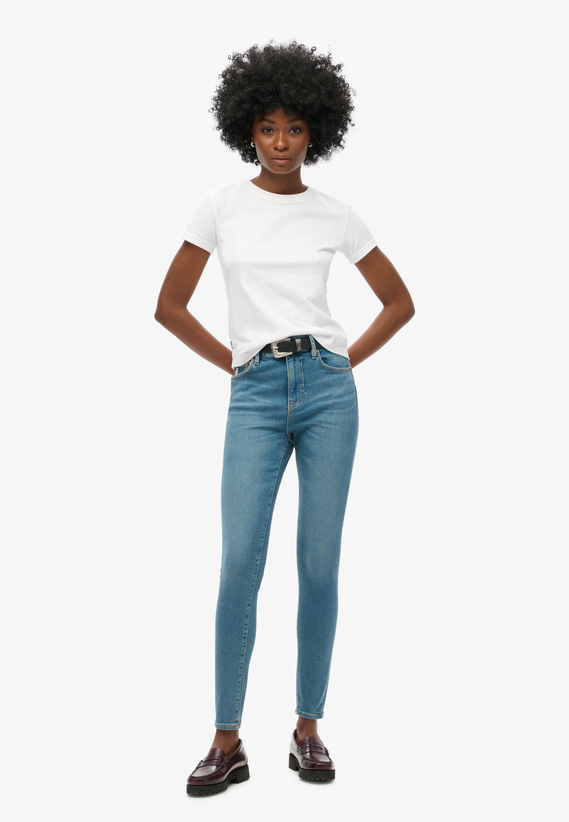 Superdry Skinny Jeans in Blau